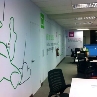 vinilo troquelado para pared