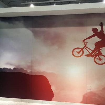 mural en pared en tienda oeshle